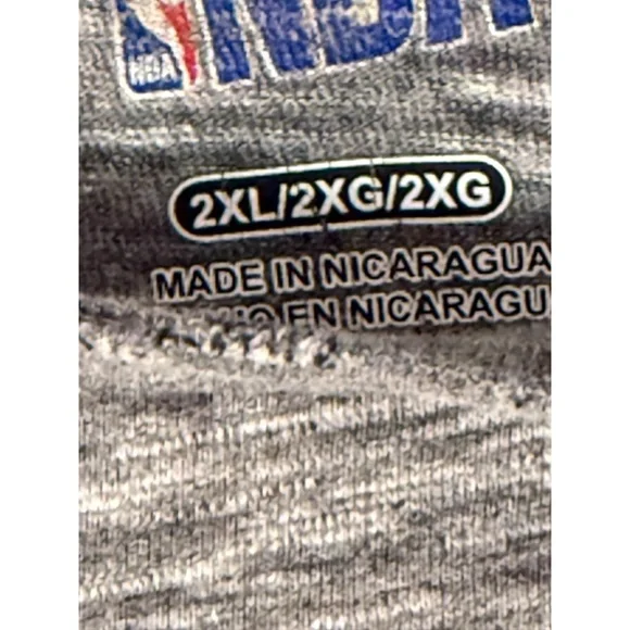 NBA Mens 2XL Heather Gray Los Angeles Lakers Distressed T-Shirt Casual - Picture 9 of 15
